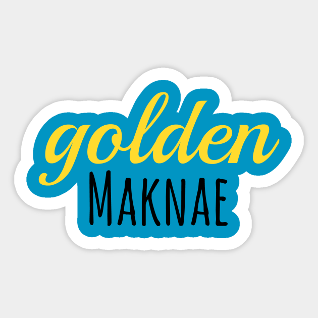 Golden Maknae - Bts - Sticker | TeePublic